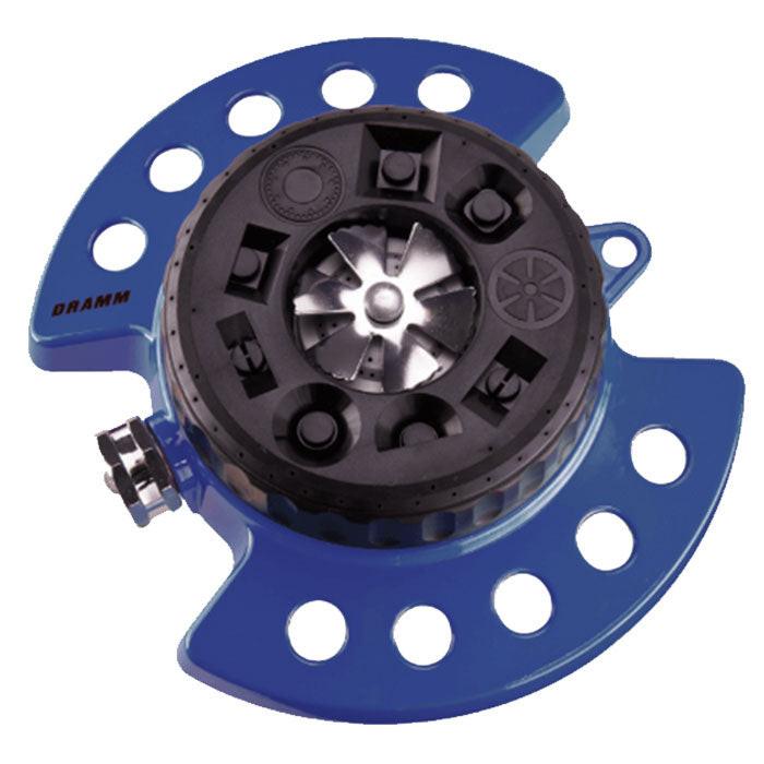 Dramm ColorStorm 9 Pattern Spray Turret Sprinkler, Blue