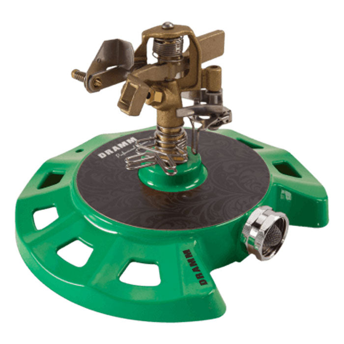 Dramm ColorStorm Circular Base Impulse Sprinkler, Green