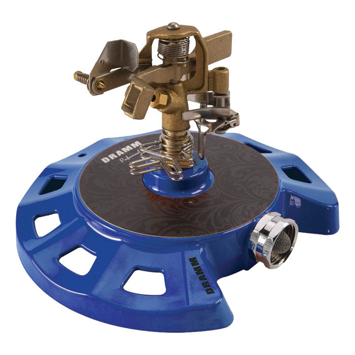 Dramm ColorStorm Circular Base Impulse Sprinkler, Blue