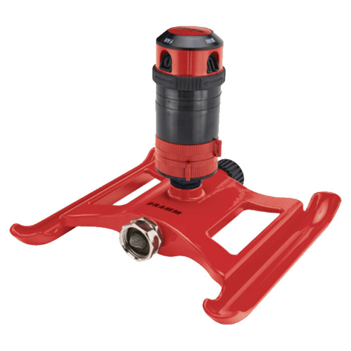 Dramm ColorStorm 4 Pattern Head Gear Drive Sprinkler, Red