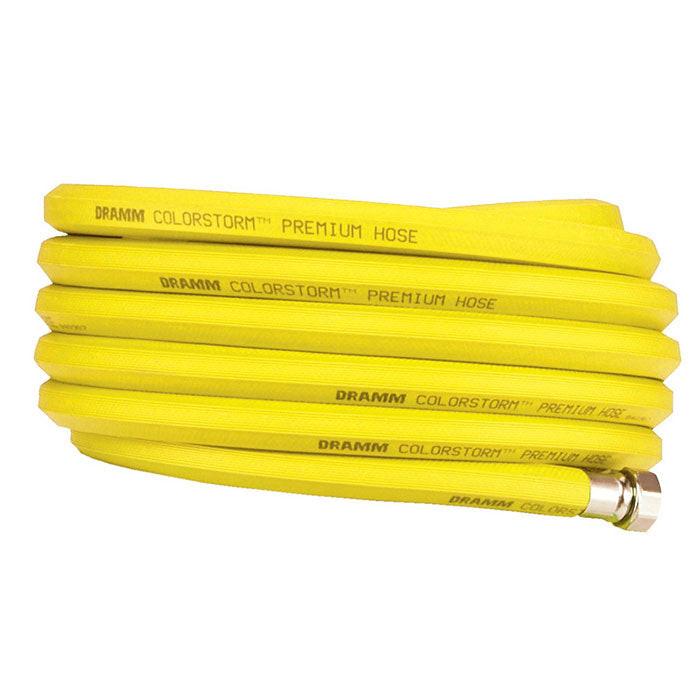 Dramm ColorStorm Premium Yellow Rubber Hose, 3/4 in x 50 ft
