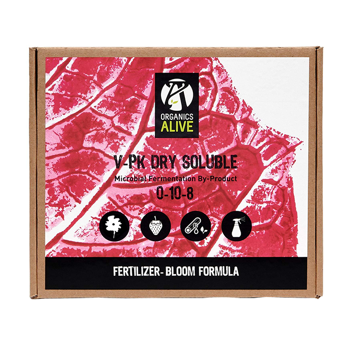 Organics Alive V-PK Dry Soluble Bloom 0-10-8, 1 lb.