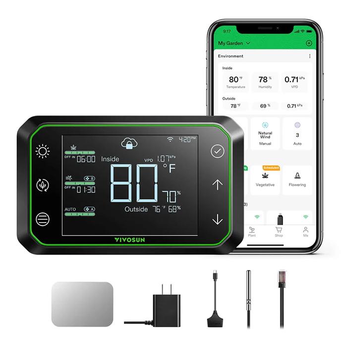 Vivosun GrowHub E42A Controller for Grow Tent Atmosphere Control