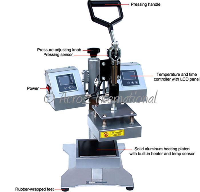 Across International 3x2" Swing-Away Rosin Press with Dual Heating Platens, 220 Volt
