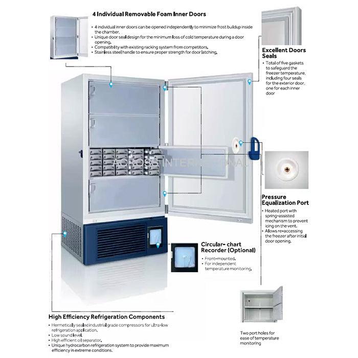 Across International RapidChill 26 CF -86°C Ultra-Low Upright Freezer, 110 Volt