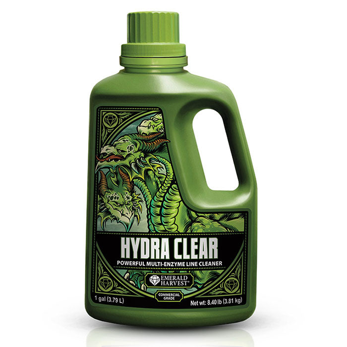Emerald Harvest Hydra Clear Multi-Enzyme Line Cleaner, 1 Gallon