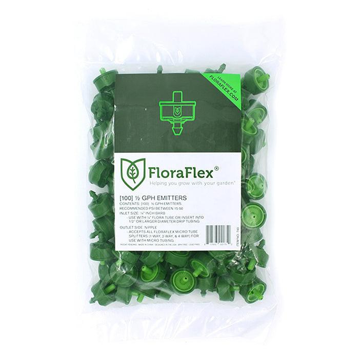 FloraFlex Micro Drip Emitter, 1/2 GPH, Pack of 100
