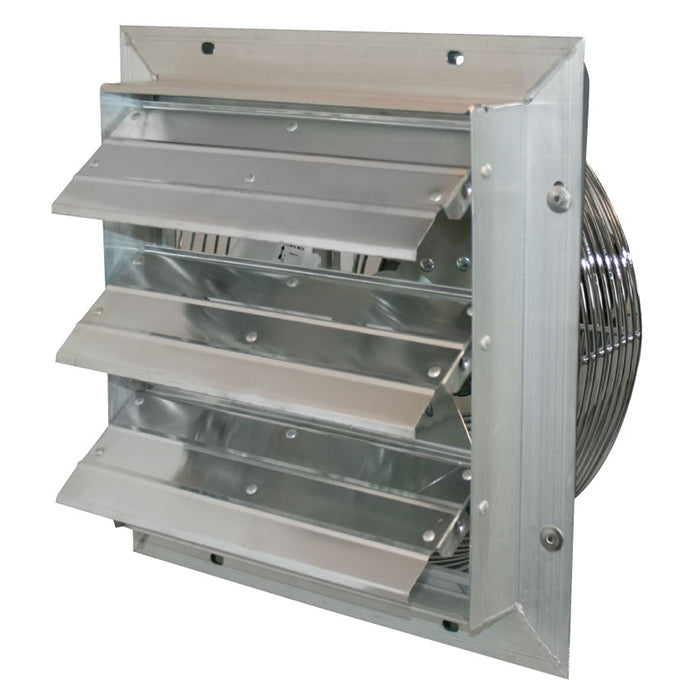 J&D Manufacturing ES Series Shutter Exhaust Fan with no Cord, 24" - 1/2 HP