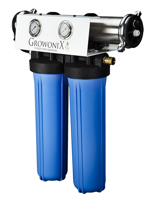 GrowoniX EX1000-T - 1000 GPD Reverse Osmosis Filtration System with Tall Filters