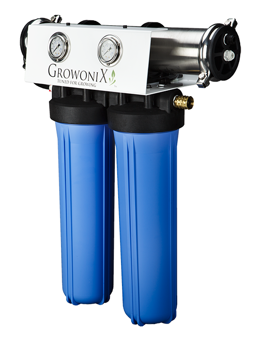 GrowoniX EX1000-T - 1000 GPD Reverse Osmosis Filtration System with Tall Filters and KDF/CAT Premium Carbon Filter