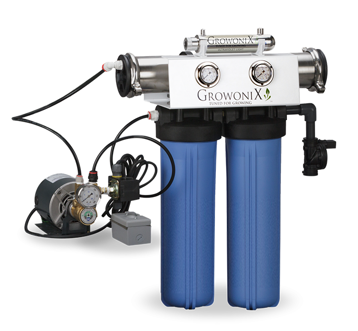 GrowoniX EX1000-T-Deluxe - 2000 GPD Deluxe Reverse Osmosis Filtration System with Tall Filters and KDF/CAT Premium Carbon Filter