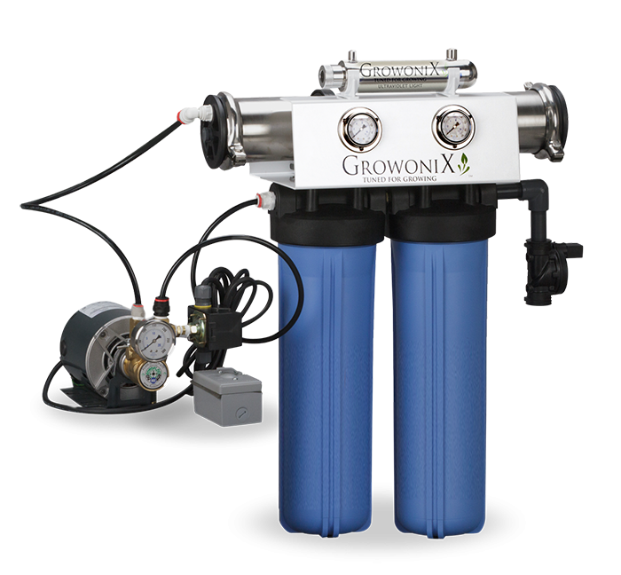 GrowoniX EX1000-T-Deluxe -  2000 GPD Deluxe Reverse Osmosis Filtration System with Tall Filters