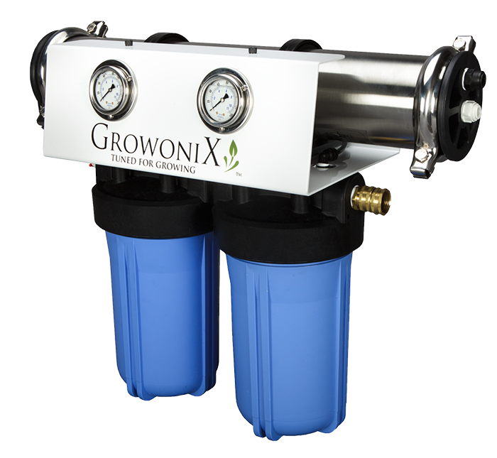 GrowoniX EX1000 - 1000GPD Reverse Osmosis Filtration System with KDF/CAT Premium Carbon Filter
