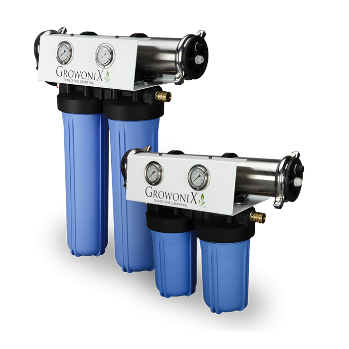 GrowoniX EX1000-T - 1000 GPD Reverse Osmosis Filtration System with Tall Filters