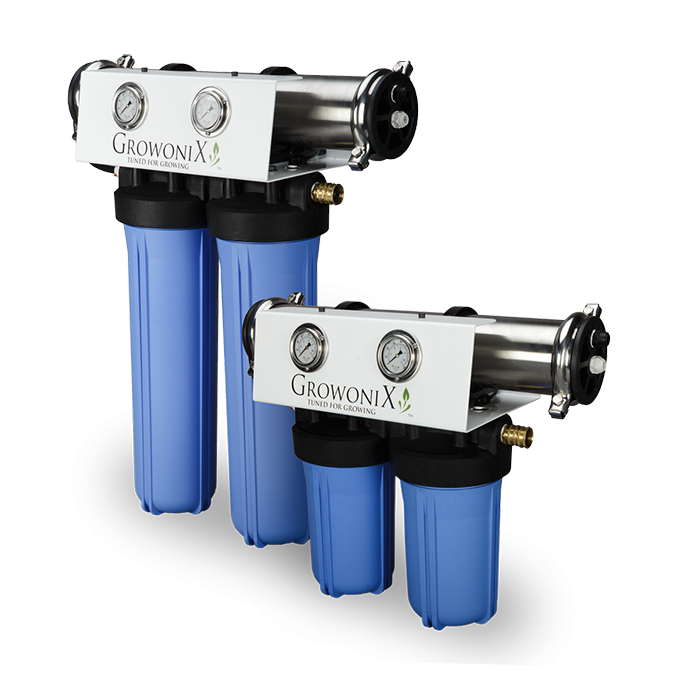 GrowoniX EX1000-T - 1000 GPD Reverse Osmosis Filtration System with Tall Filters and KDF/CAT Premium Carbon Filter