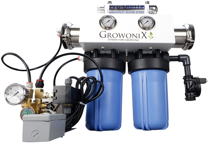 GrowoniX EX1000-Deluxe - 2000 GPD Deluxe Reverse Osmosis Filtration System with KDF/CAT Premium Carbon Filter