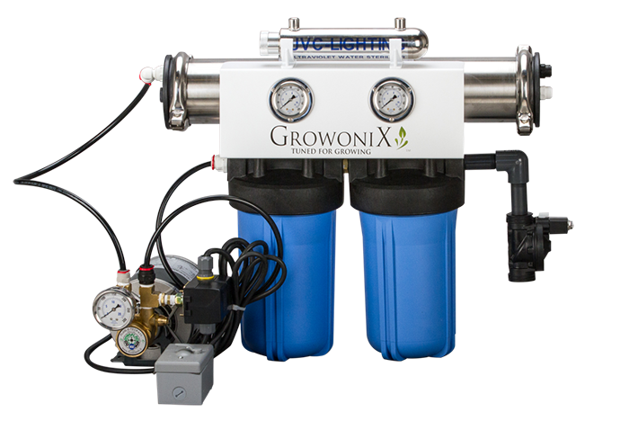 GrowoniX EX1000-Deluxe - 2000 GPD Deluxe Reverse Osmosis Filtration System with KDF/CAT Premium Carbon Filter