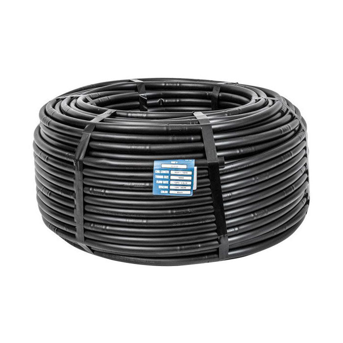DIG Excel Series 16 mm Pressure Compensating Dripline, 12 Inch Emitter Spacing, 0.95 GPH, Black - 1000 Feet