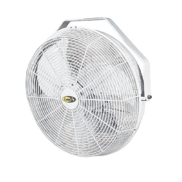 J&D Manufacturing Extreme Air Wall/Ceiling Mount Fan, 14" - White