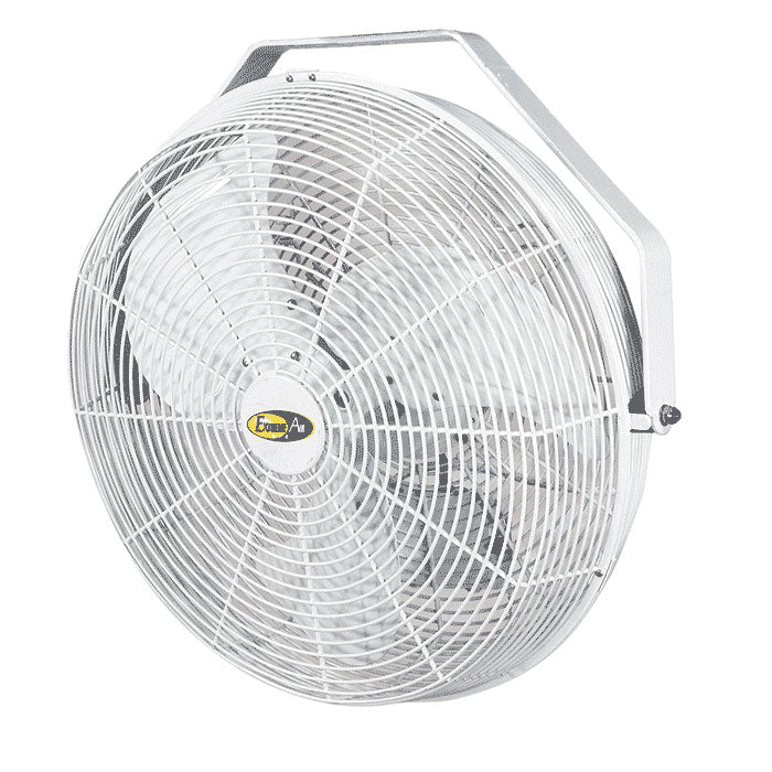 J&D Manufacturing Extreme Air Wall/Ceiling Mount Fan, 18" - White