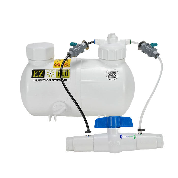 EZ-Flo EZKIT Main Line Fertilizer Dispensing System Kit with Fill Port & Coupler, 1.75 Gallon