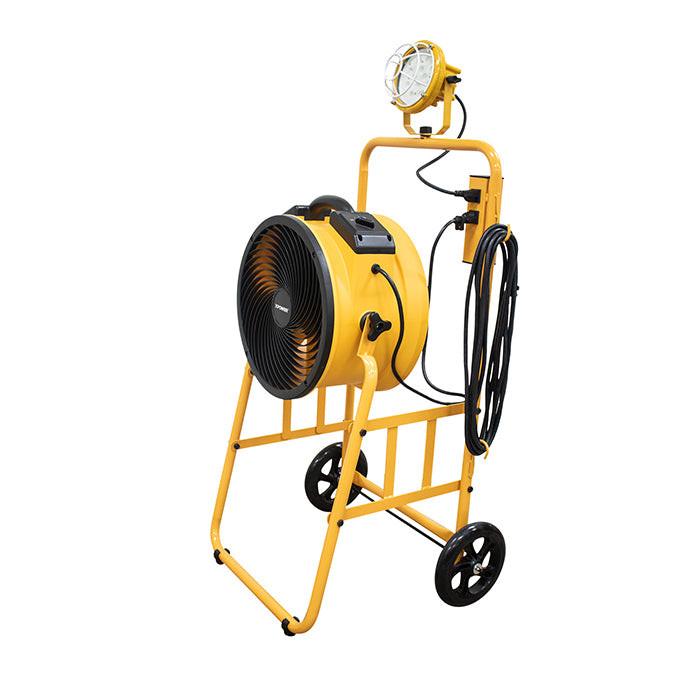 XPOWER FA-300K6 Mobile Cooling Fan & Light Kit, 2100 CFM, Yellow