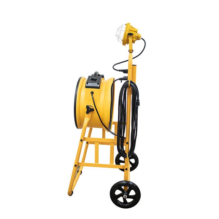 XPOWER FA-300K6 Mobile Cooling Fan & Light Kit, 2100 CFM, Yellow