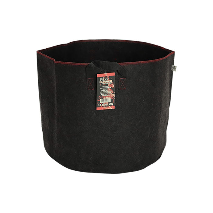 Spring Pot Burner 15 Gallon Fabric Pot with Handles, Black - Case of 60