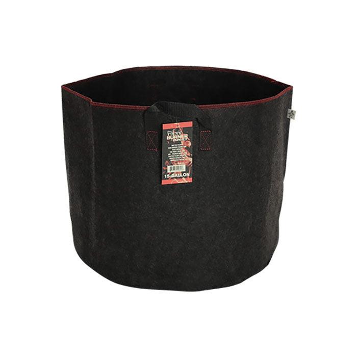 Spring Pot Burner 15 Gallon Fabric Pot with Handles, Black - Case of 60