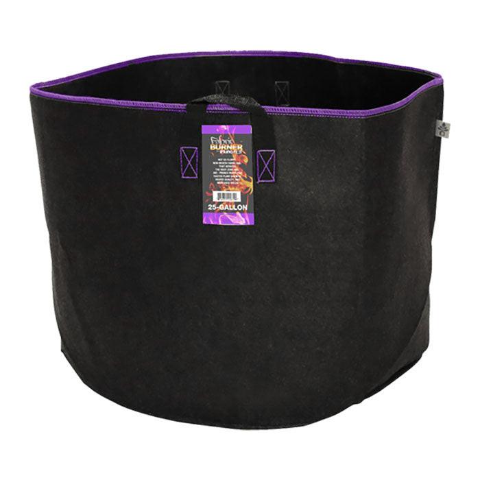 Spring Pot Burner 25 Gallon Fabric Pot with Handles, Black - Case of 40
