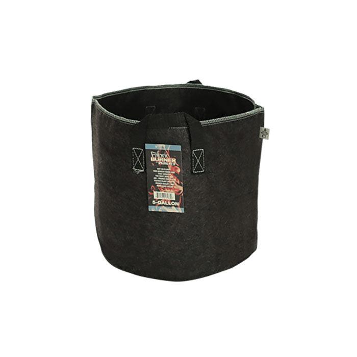 Spring Pot Burner 5 Gallon Fabric Pot with Handles, Black - Case of 180