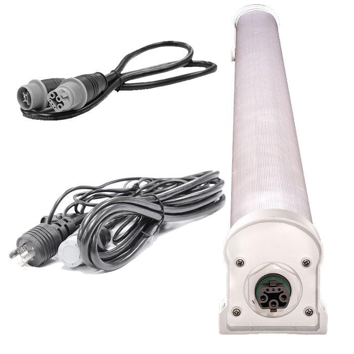 Faven R6 120 Watt 46 Inch Under-Canopy LED Grow Light Bar, 120 Volt - Pack of 2 LEDs With 1 Extension Cord.