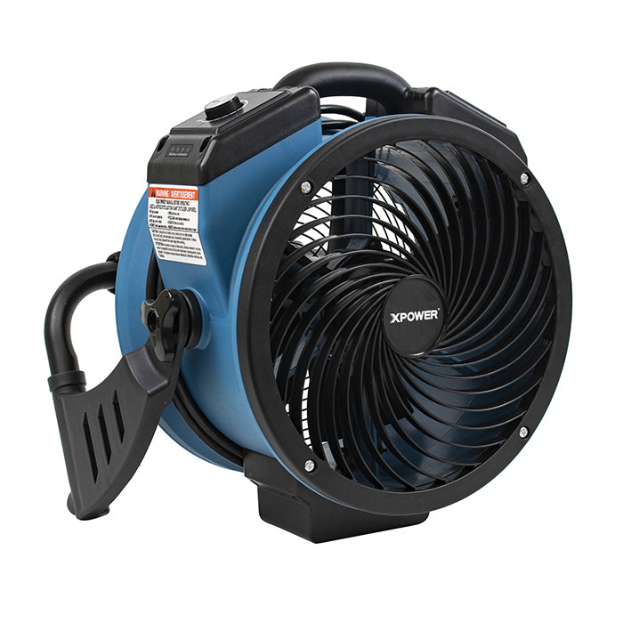 XPOWER FC-150B Dual Power Rechargeable Fan, 1000 CFM
