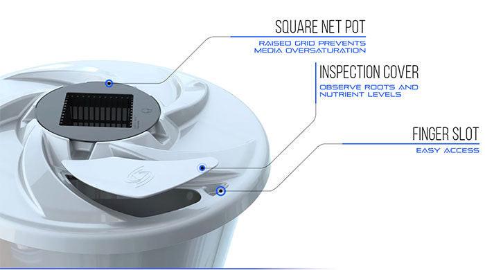 Alien Hydroponics V-System 12 Pot - 3 Row RDWC Hydroponic System