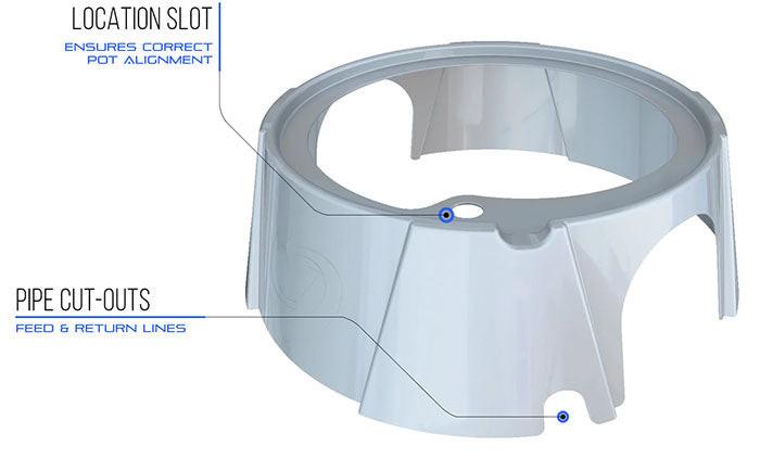 Alien Hydroponics V-System 12 Pot - 2 Row RDWC Hydroponic System