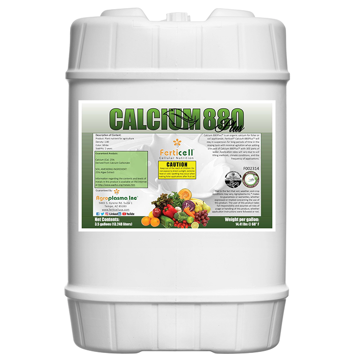 Ferticell Organic Calcium 880 Plus, 80 Gallon