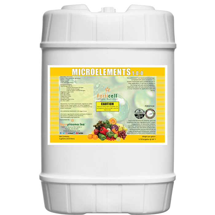 Ferticell Organic Microelements 1-0-0, 80 Gallon