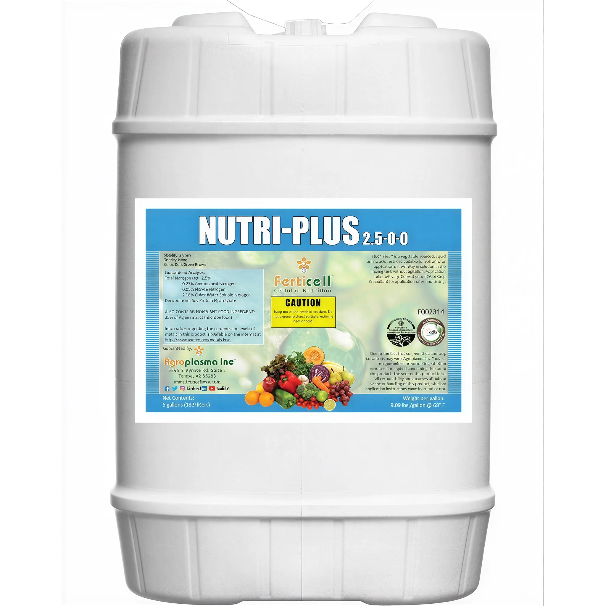 Ferticell Organic Nutri-Plus Amino Acids 2.5-0-0
