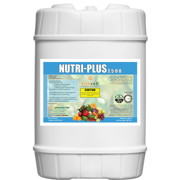Ferticell Organic Nutri-Plus Amino Acids 2.5-0-0, 170 Gallon