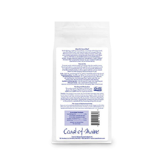 Coast of Maine Fish Bone Meal Organic Plant Food 5-13-0, 3 lbs