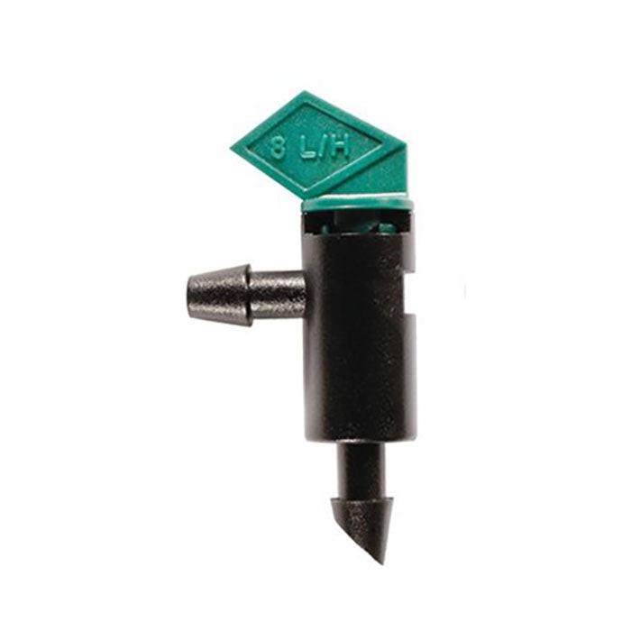 DIG Self-Tapping Flag Drip Emitter with Barbed Inlet And Outlet, Green, 2 GPH - Pack of 600
