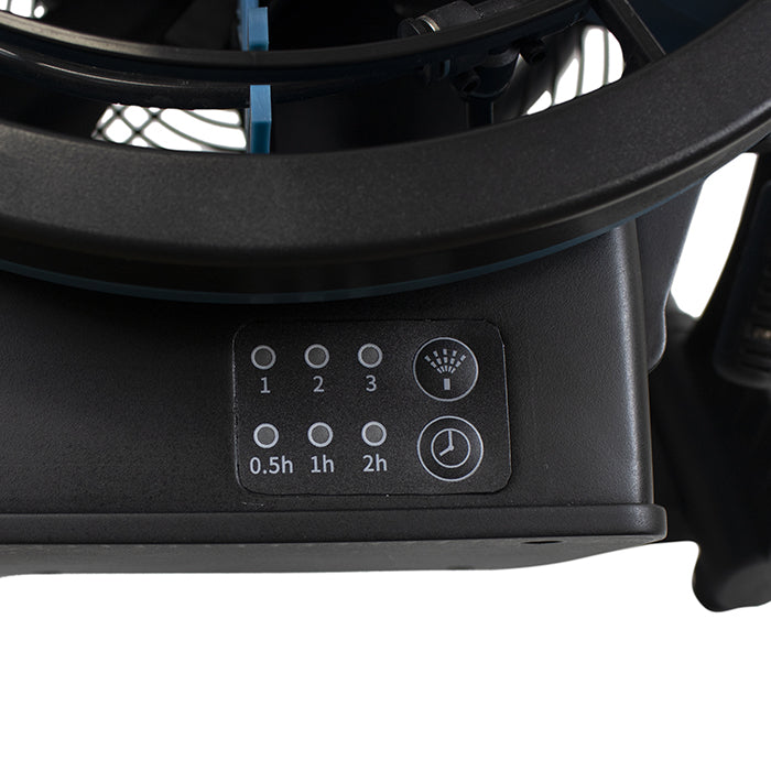 XPOWER FM-65WB Battery-Powered Misting Fan With Built-In Water Pump, 900 CFM