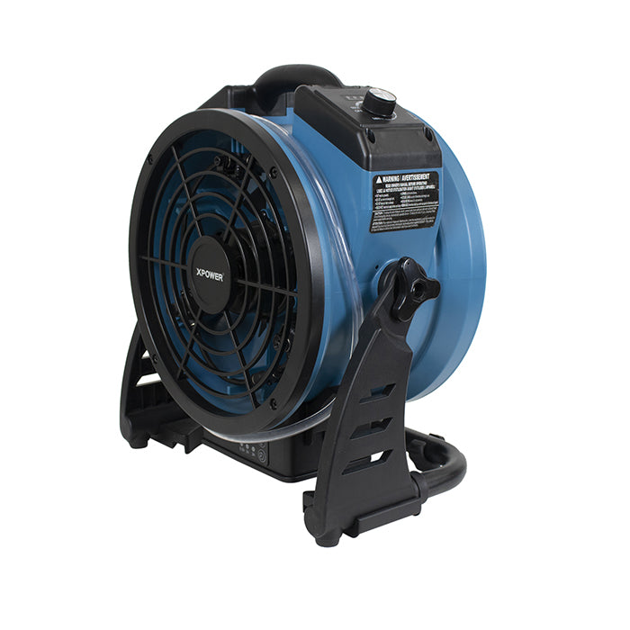XPOWER FM-65WB Battery-Powered Misting Fan With Built-In Water Pump, 900 CFM