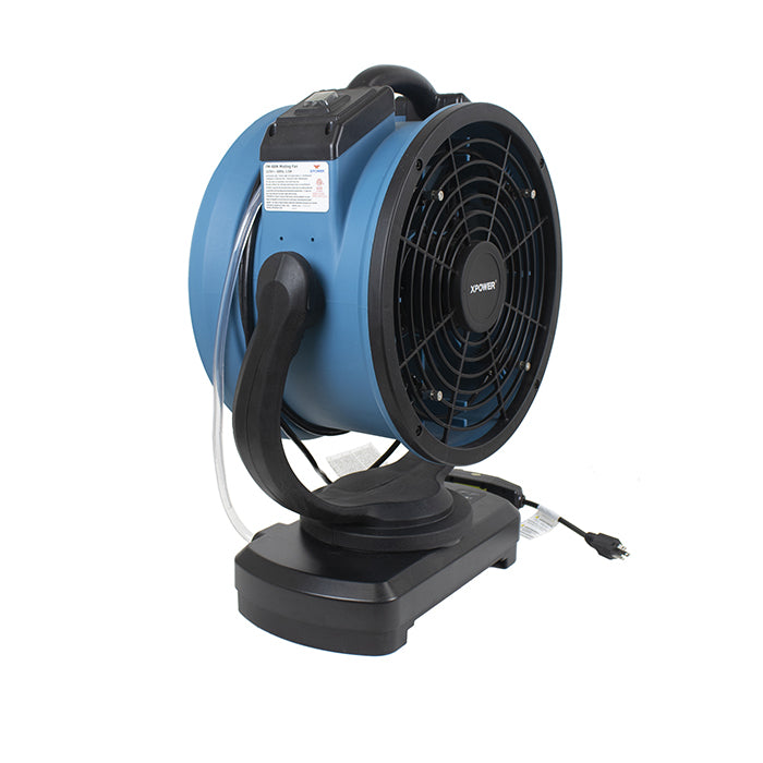 XPOWER FM-88W Oscillating Misting Fan with Built-In Water Pump, 1700 CFM