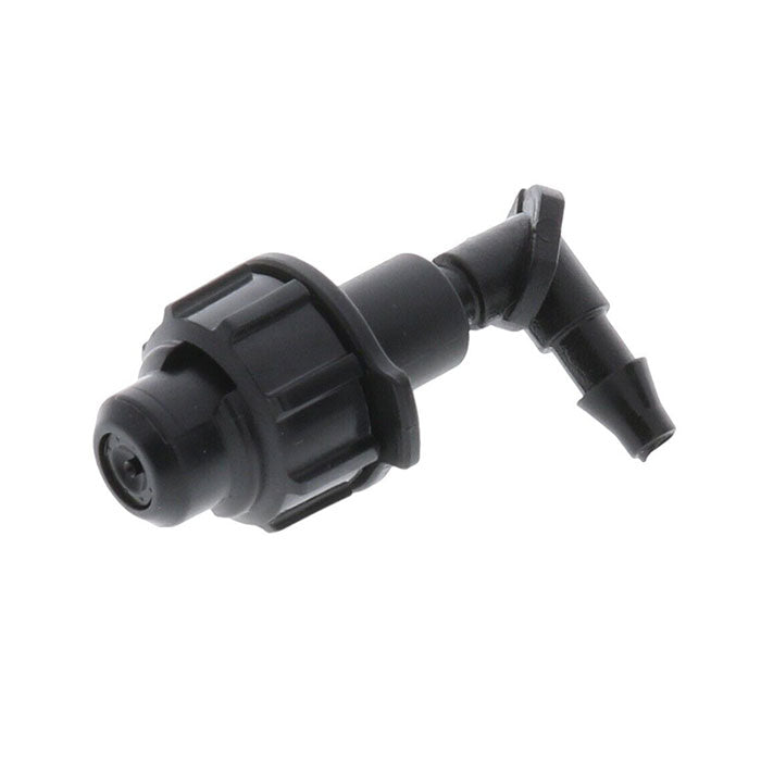 DIG EXL Series Fogger Head, 1/4 Inch Elbow Barb, Black & Purple, 0.8 GPH - Pack of 150