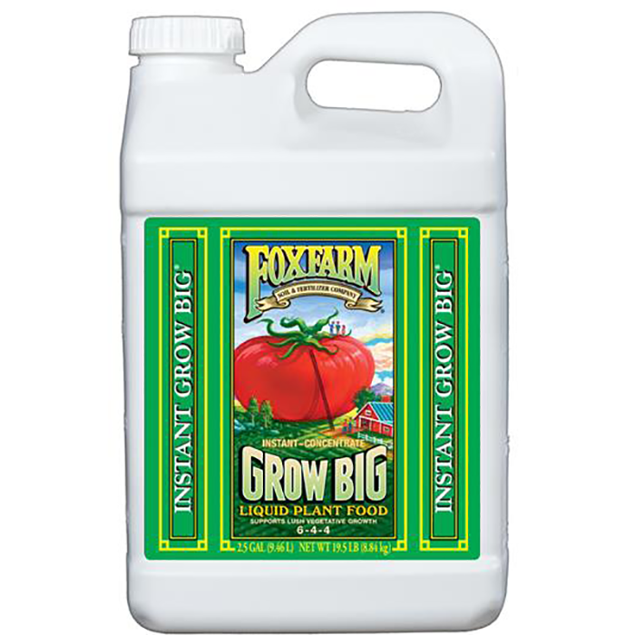 fertilizer for plants to grow faster Fox Farm Grow Big Liquid Concentrate, 2.5 Gallon