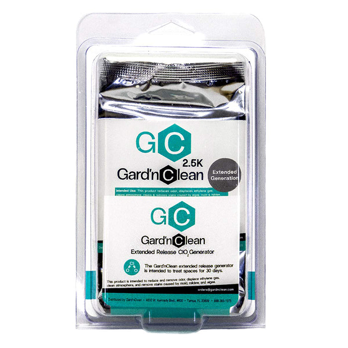 GardnClean Extended Release Chlorine Dioxide (ClO2) Deodorizer & Cleaner - 2,500 cu. ft.
