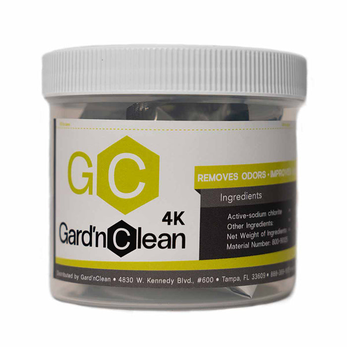 GardnClean Fast Release Dry Gas Chlorine Dioxide (ClO2) Deodorizer & Cleaner - 4,000 cu. ft.