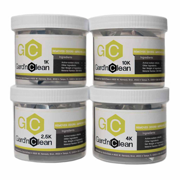 GardnClean Fast Release Dry Gas Chlorine Dioxide (ClO2) Deodorizer & Cleaner