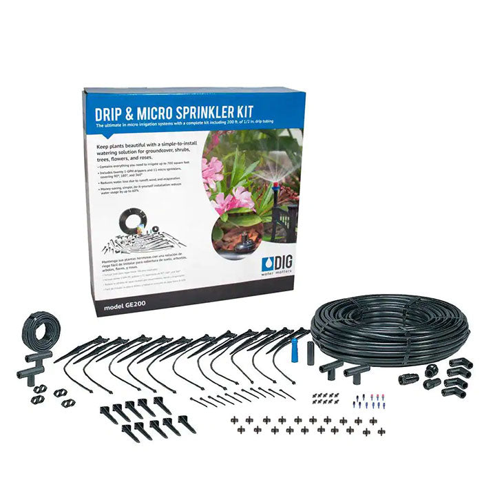 DIG GE200 Drip and Micro Sprinkler Kit - Pack of 2